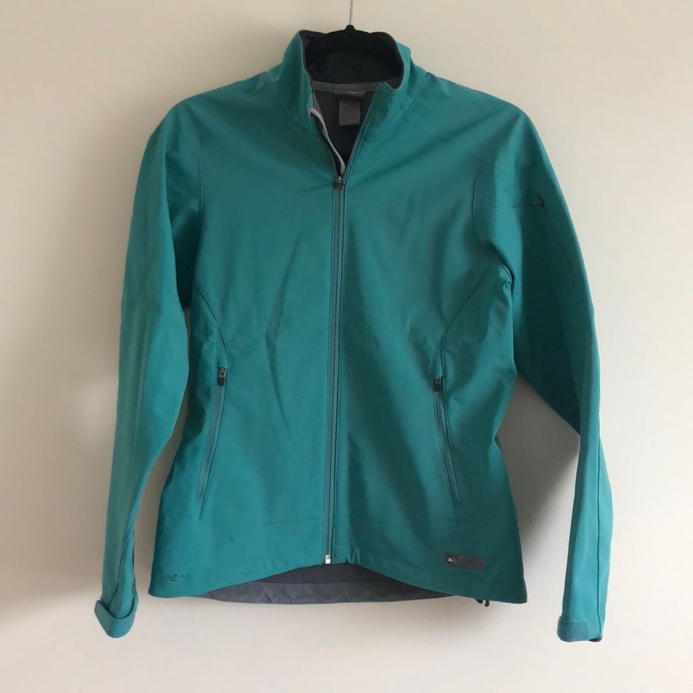 REI Teal fitted Windbreaker size xs